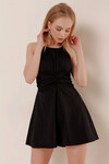Kadın Siyah Şortlu Elbise Mayo HZL22S-AR19211